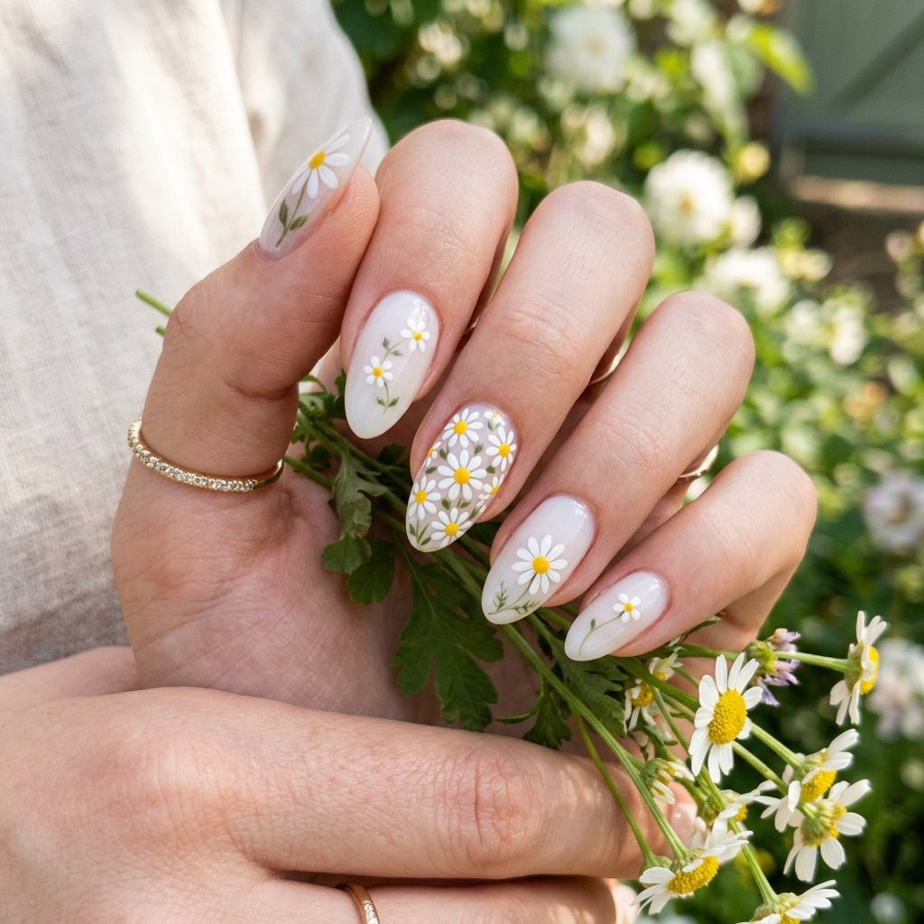 Daisy Nail Idea