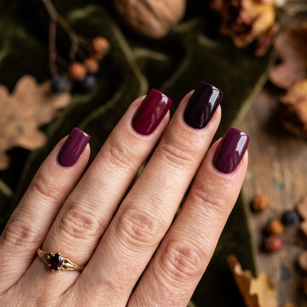 Dark Berry Fall Nail Designs Ideas