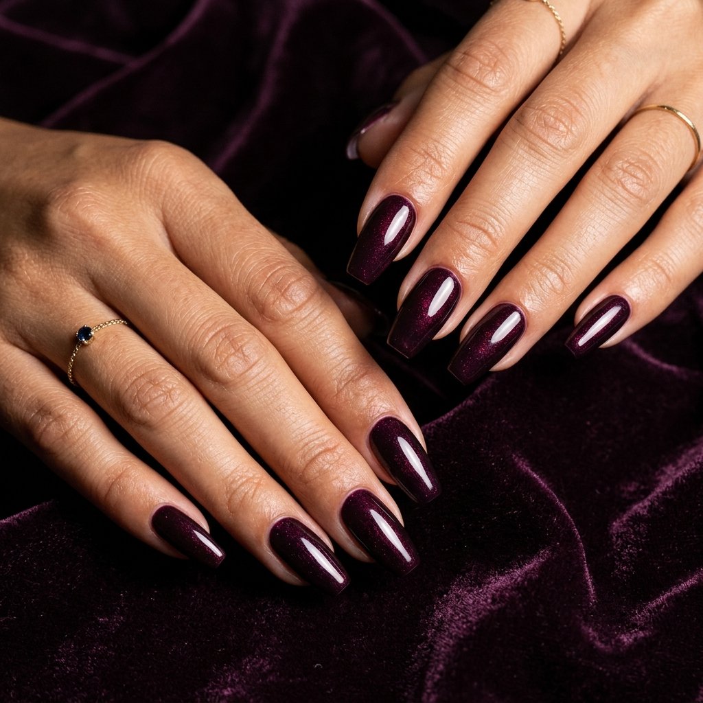 Dark Berry Fall Nails 2026
