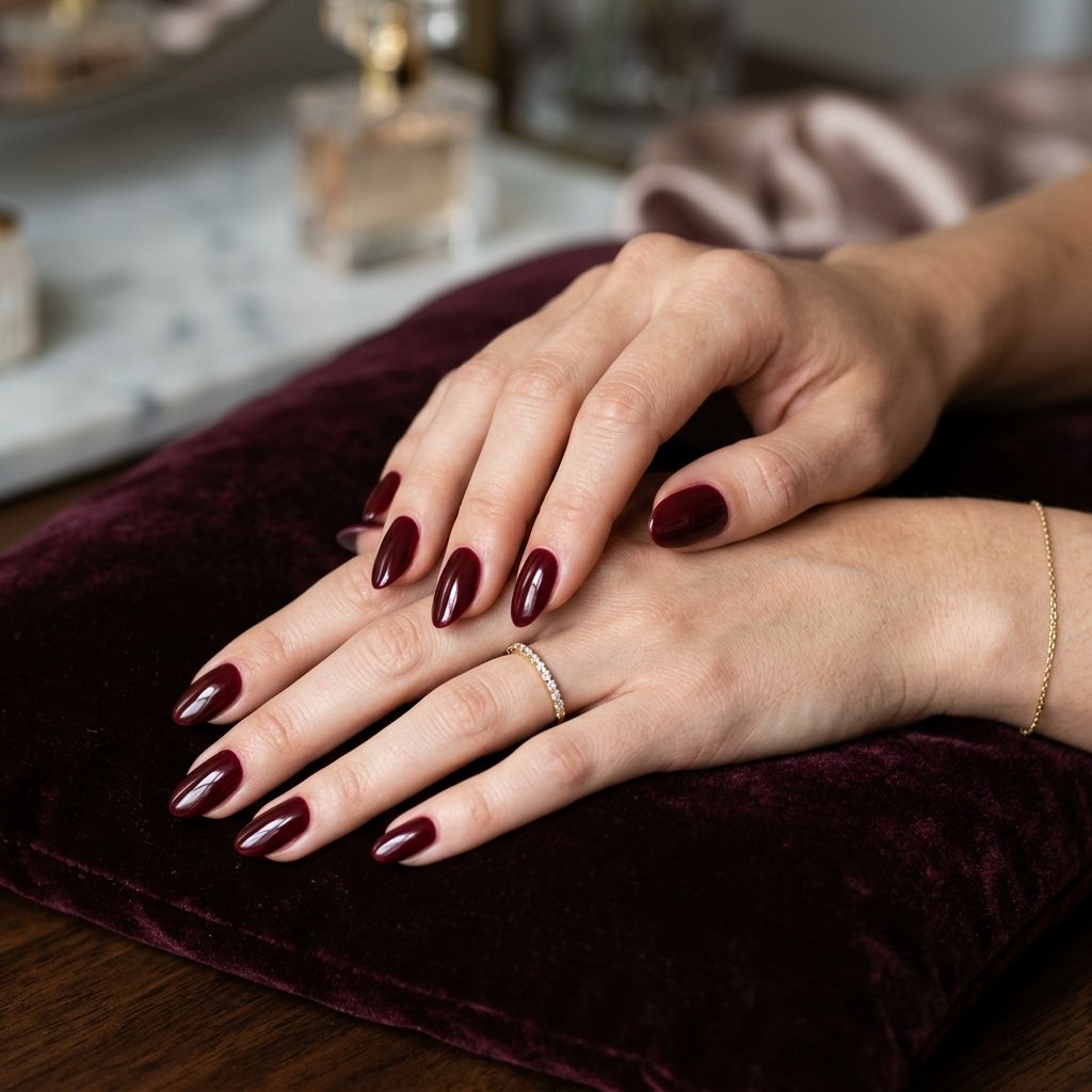 Deep Burgundy Nail Ideas