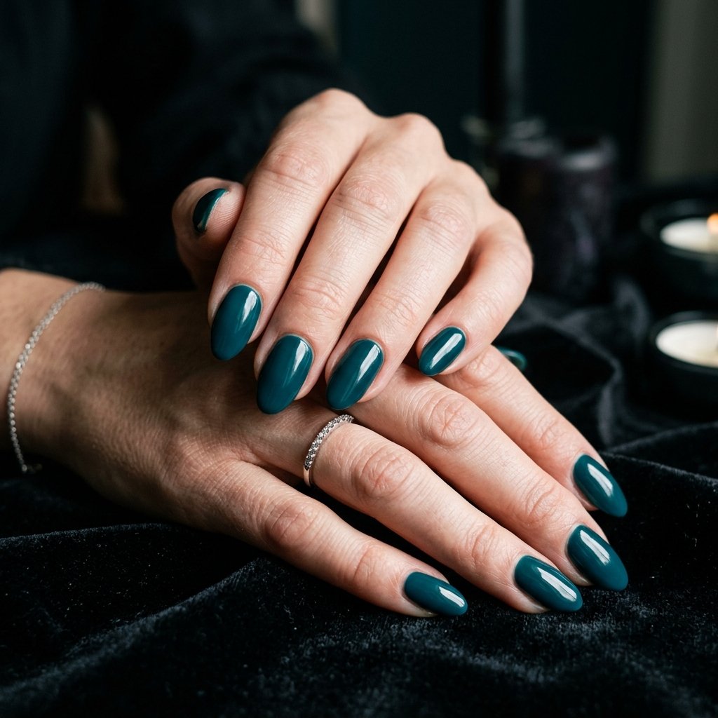 Deep Teal Nail Ideas