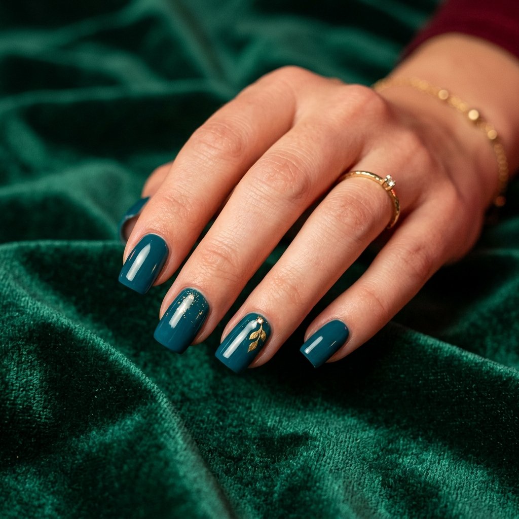 Deep Teal Nail Ideas