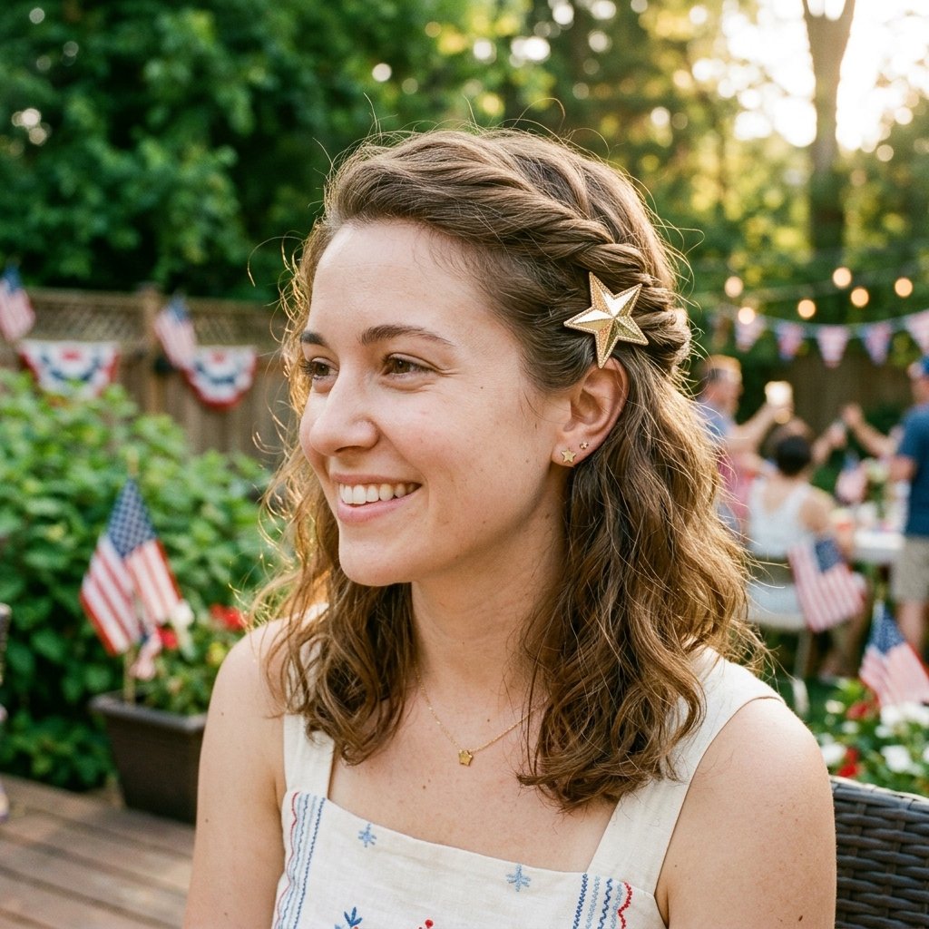 Easy No Heat 4th of July Hairstyles