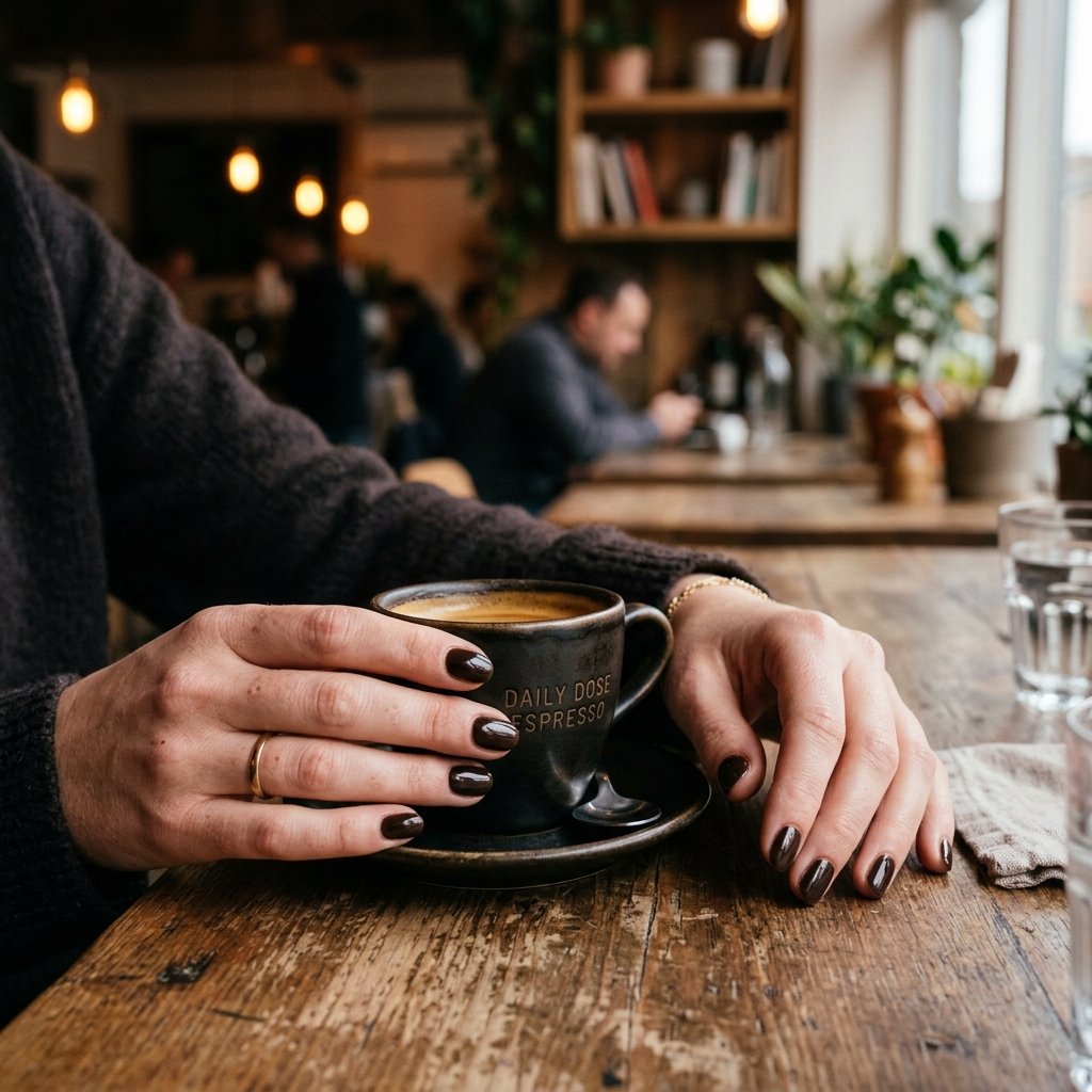 Espresso Brown Nail Ideas