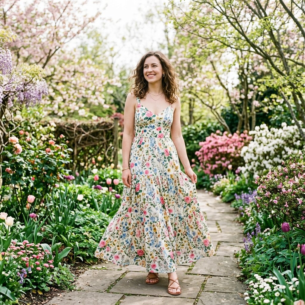 Floral Print Maxi Dress Ideas