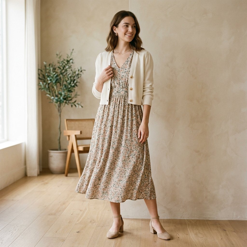 Floral Midi Dress Ideas