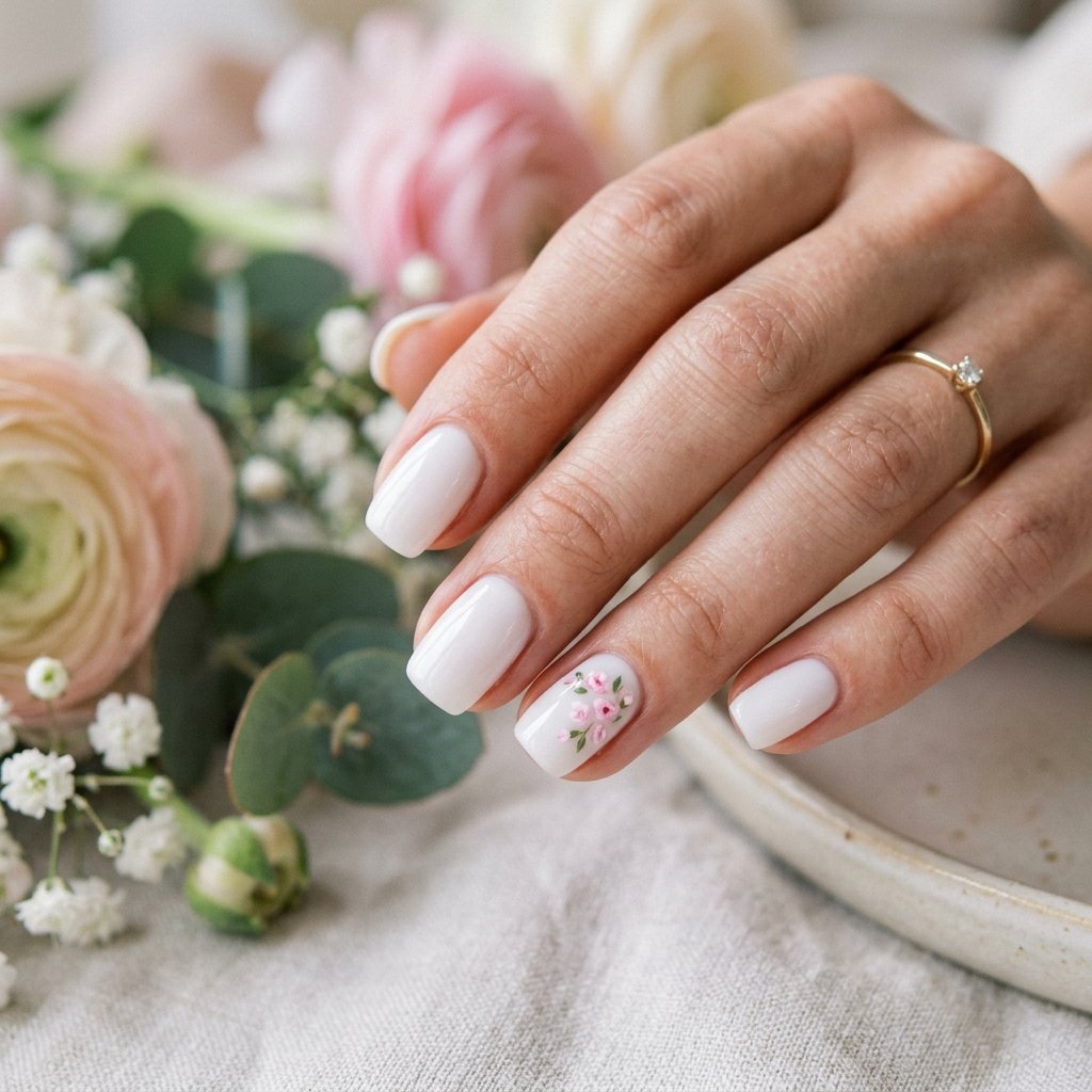 Floral Nails Simple Ideas