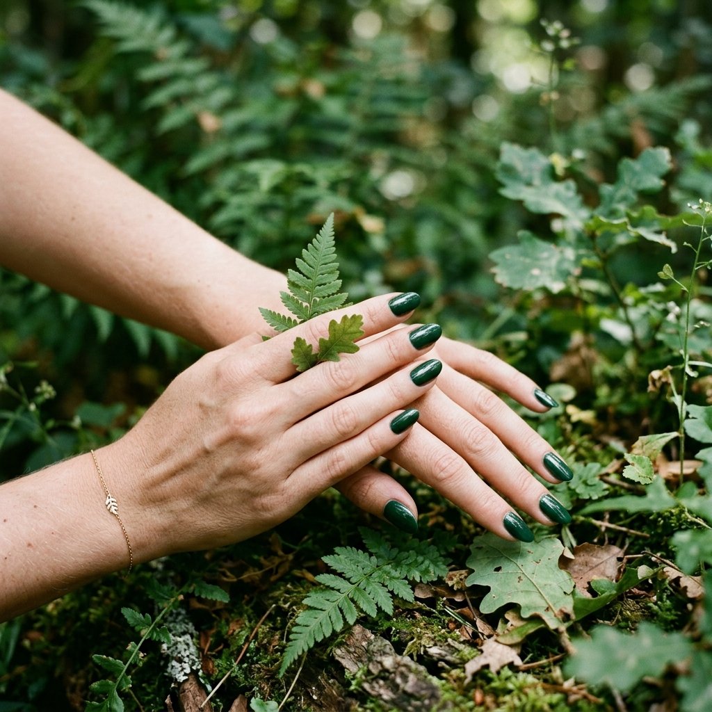 Forest Green Nail Ideas