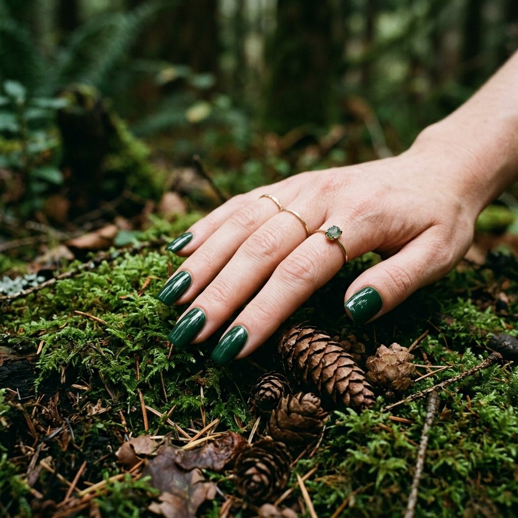Forest Green Fall Nail Colors Ideas