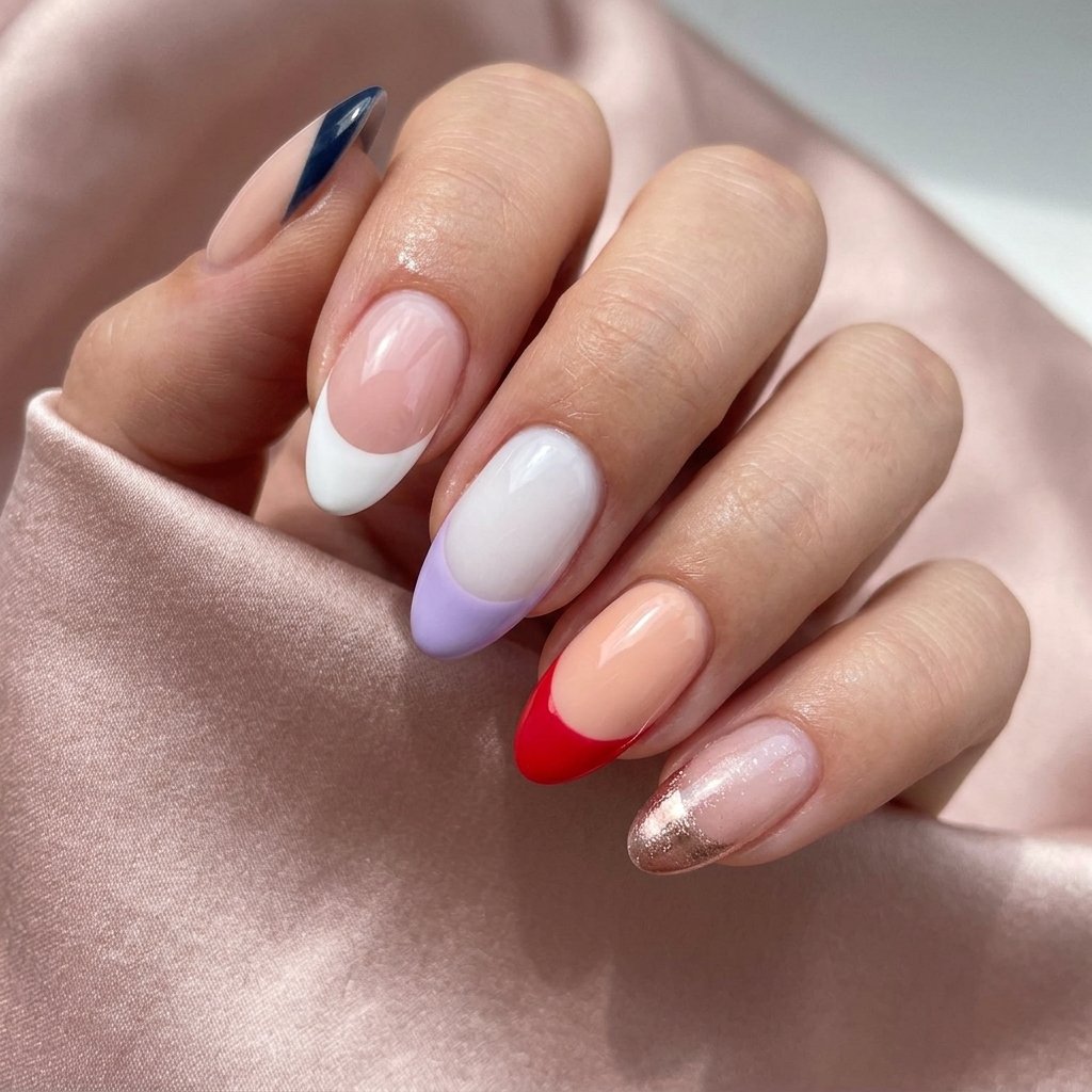 French Tip Nail Colors Idea
