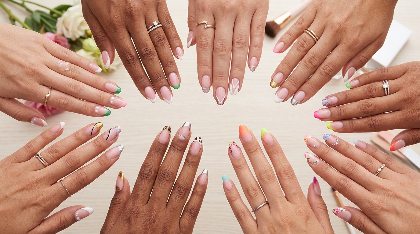 nails french tip