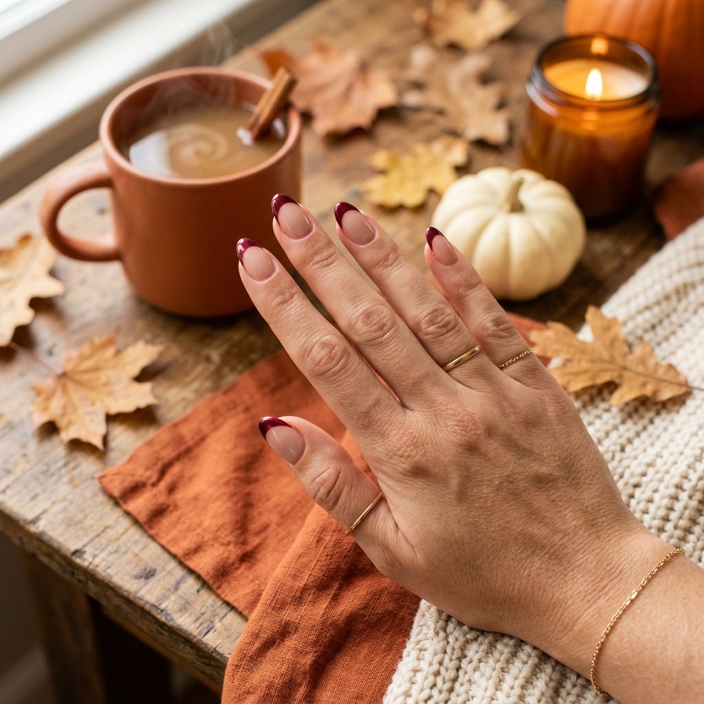 French Tip Fall Nail Ideas