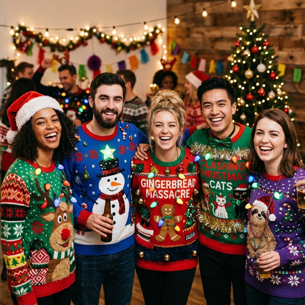 Ugly Sweater Christmas Party Outfits