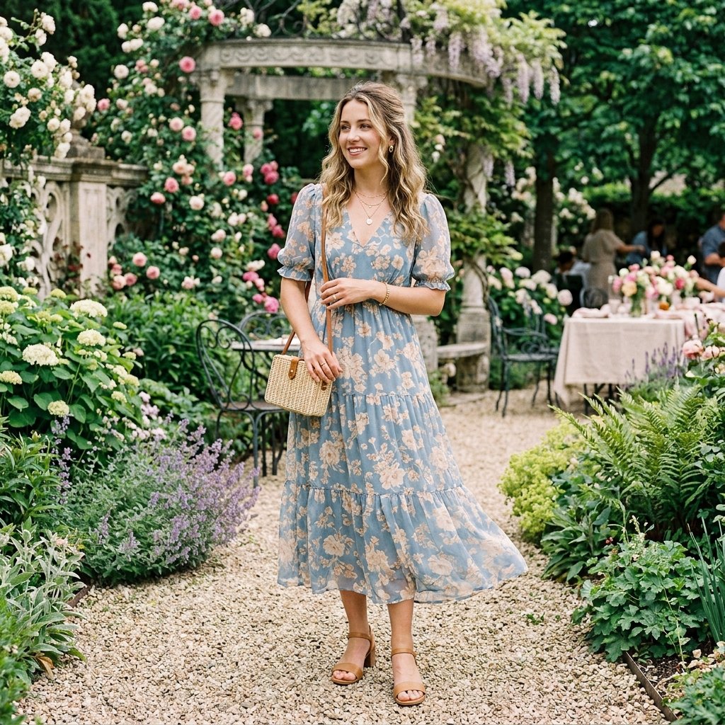 Garden Brunch Vacation Outfit Ideas