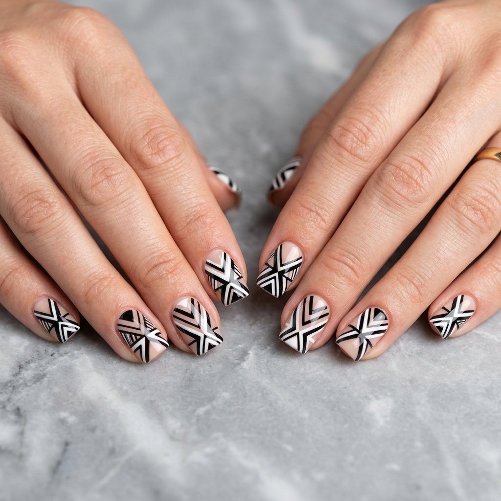 Nails Design Ideas: 30 Stunning Looks to Inspire Your Next Manicure 7 Geometric Nails Design Ideas With Bold Patterns