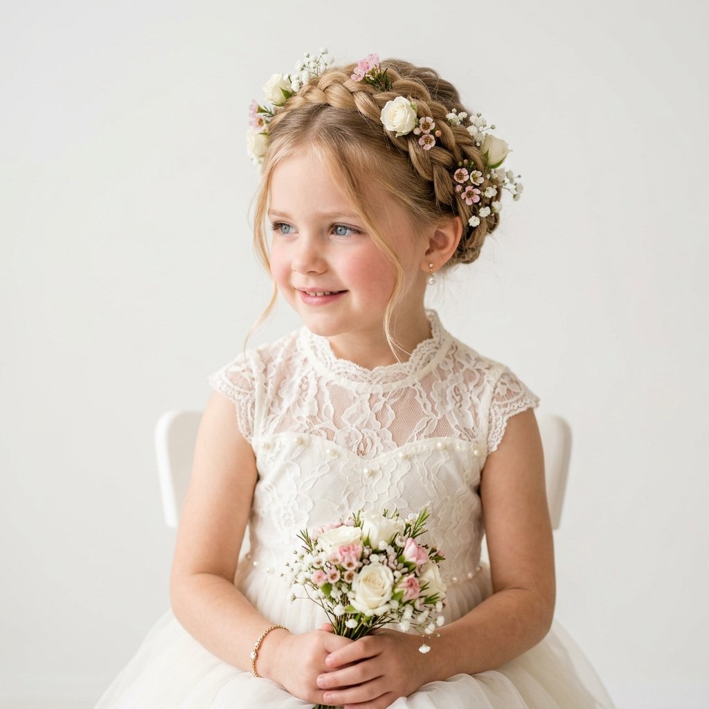 Kid Hairstyle Flower Girl Ideas
