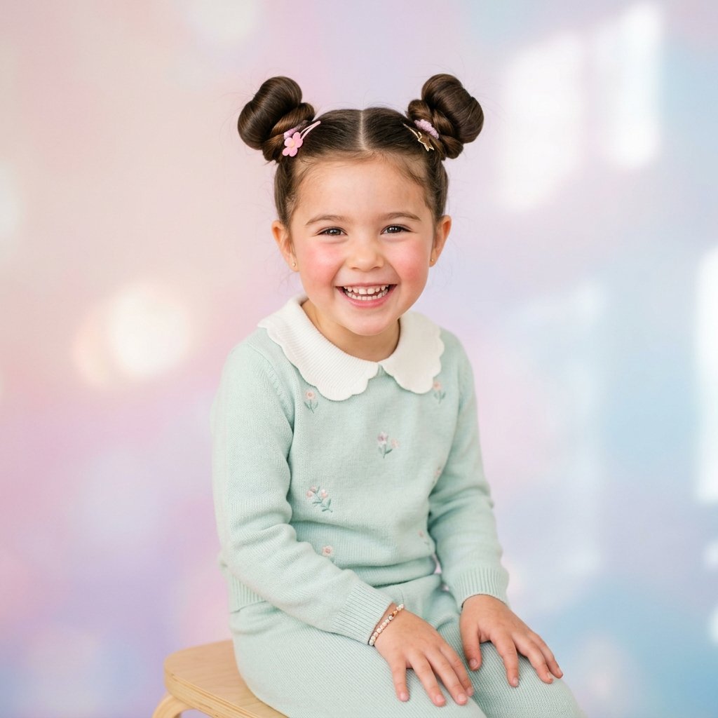 Kid Hairstyles Double Bun Ideas