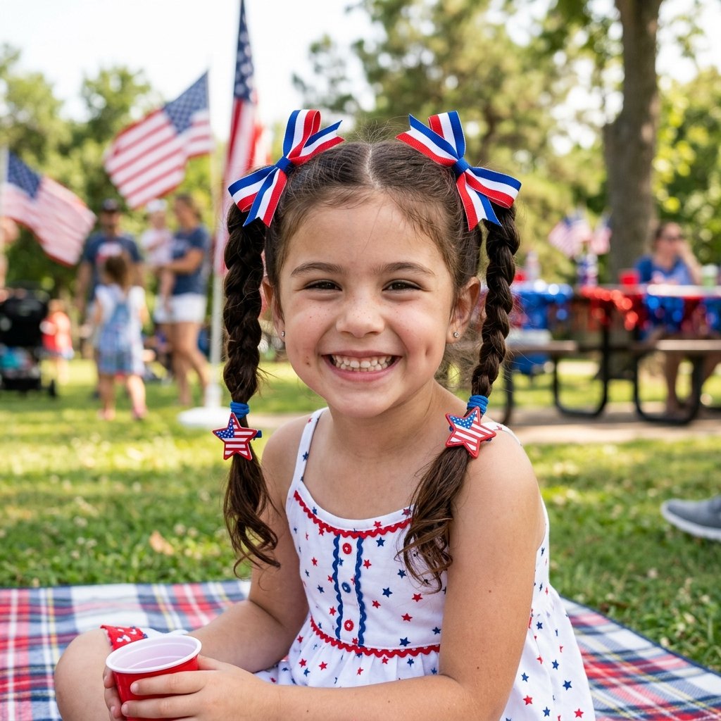 4th of July Hairstyles for Kids
