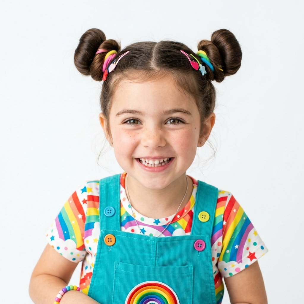 30 Hairstyles for Kids Ideas: Stunning Hairstyles for Kids To Try 21 Twin Buns Hairstyles for Kids