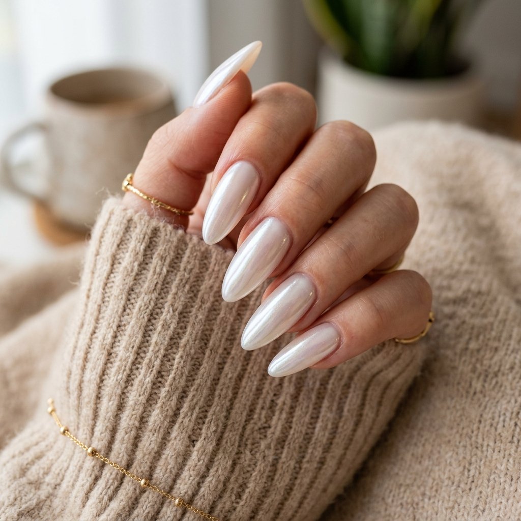 Glazed Donut Nails Long