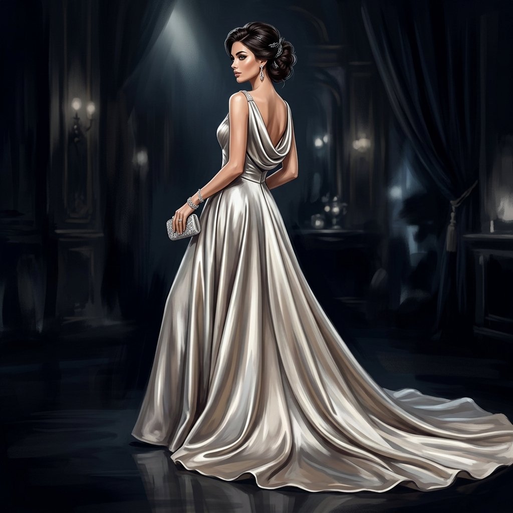 Formal and Gown outfit ideas drawing