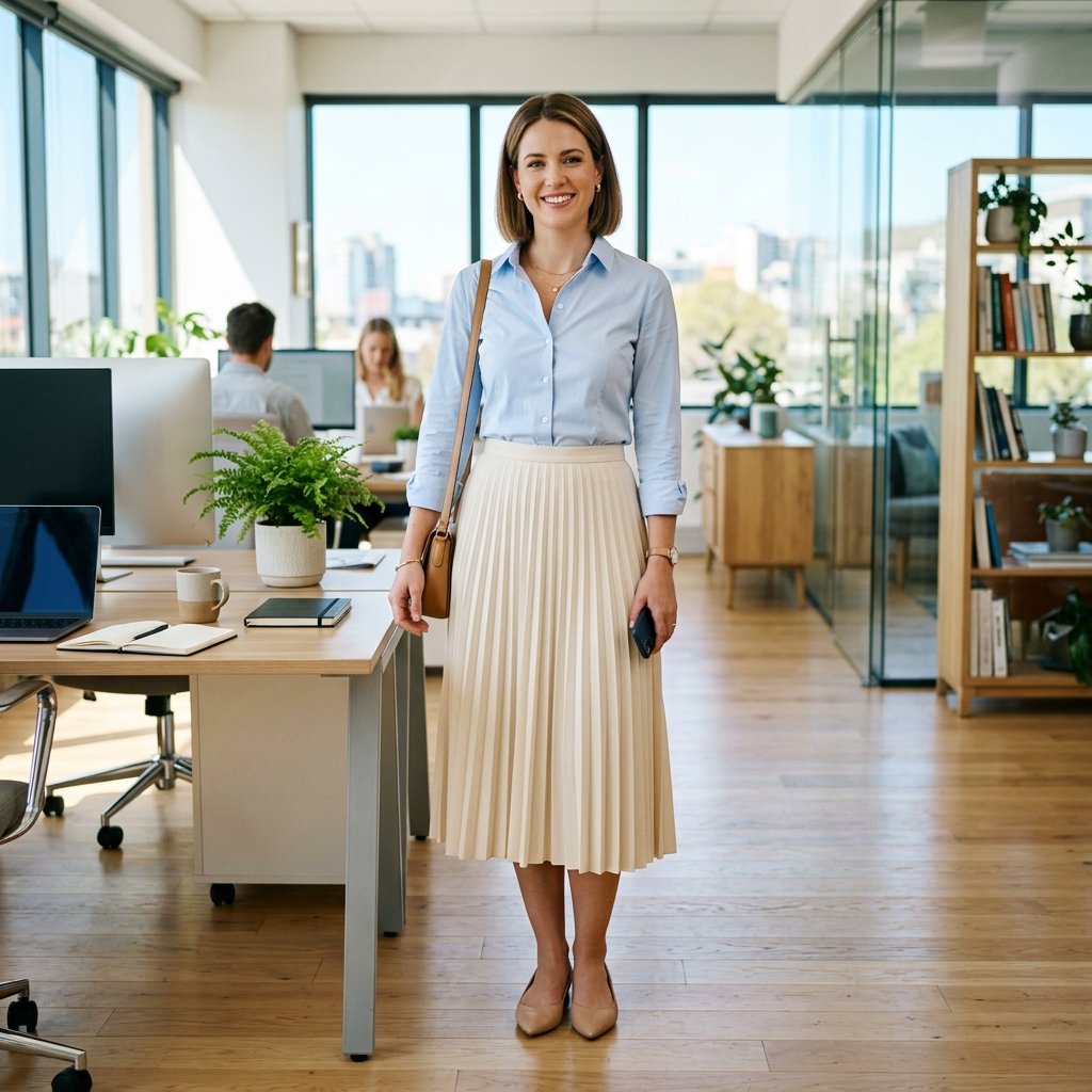 Spring Skirt Outfits for Work