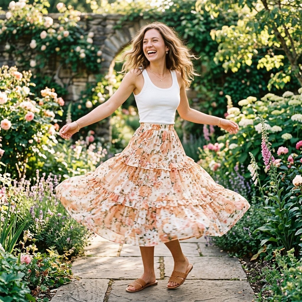 Tiered Skirt Outfits