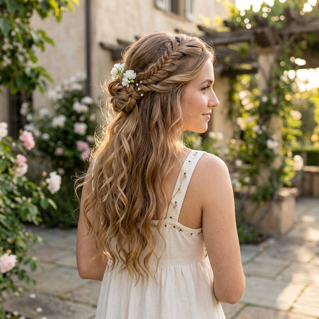 Half Up Half Down Elegant Updo Inspired Ideas