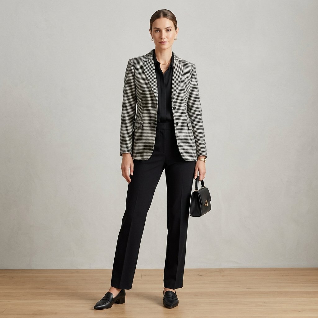 Houndstooth Print Outfit Ideas