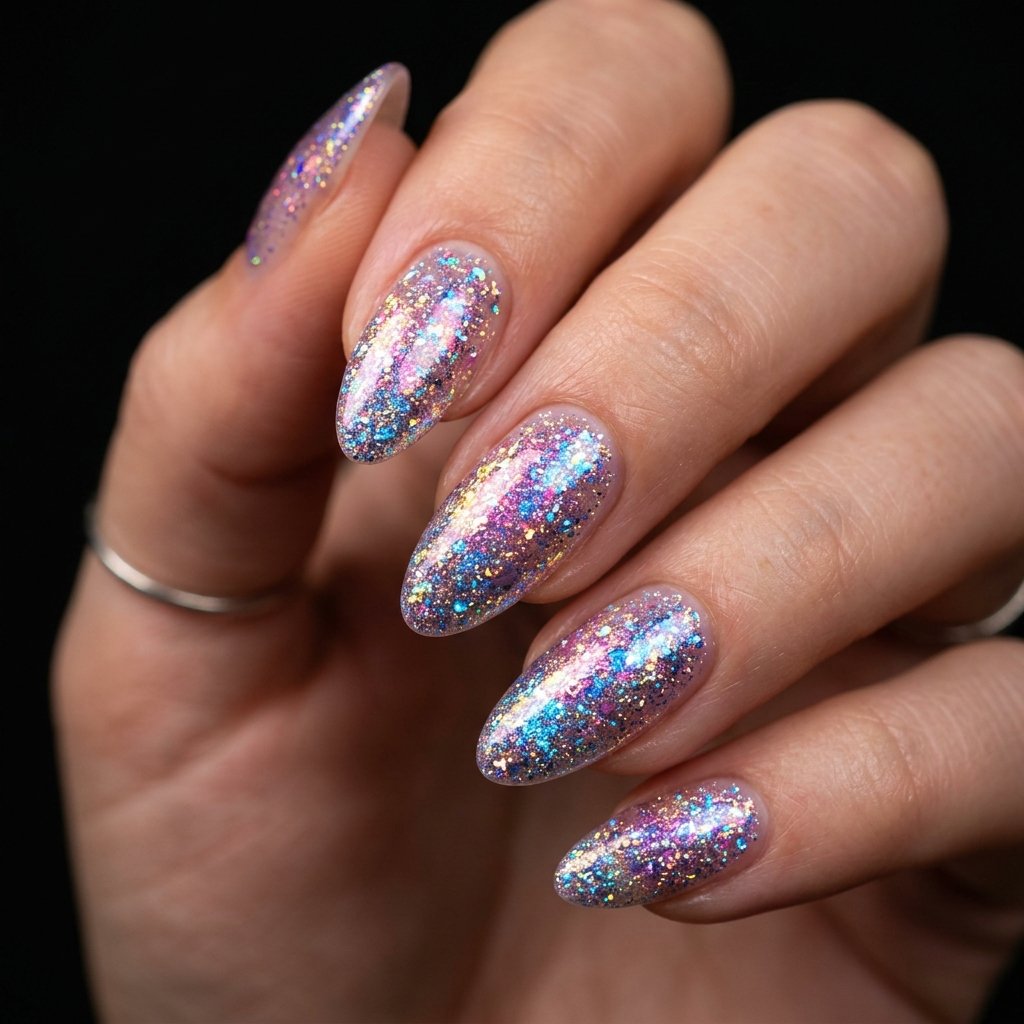 Nails 2025 Tendencia : 30 Trendy Ideas You'll Absolutely Love 30 Iridescent Glitter Nail Ideas