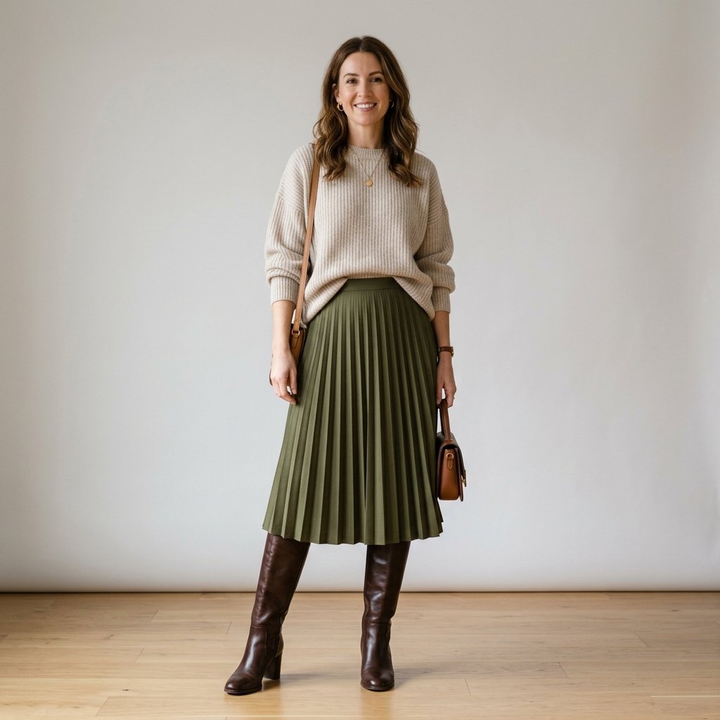 Knee High Boots Work Outfit Ideas
