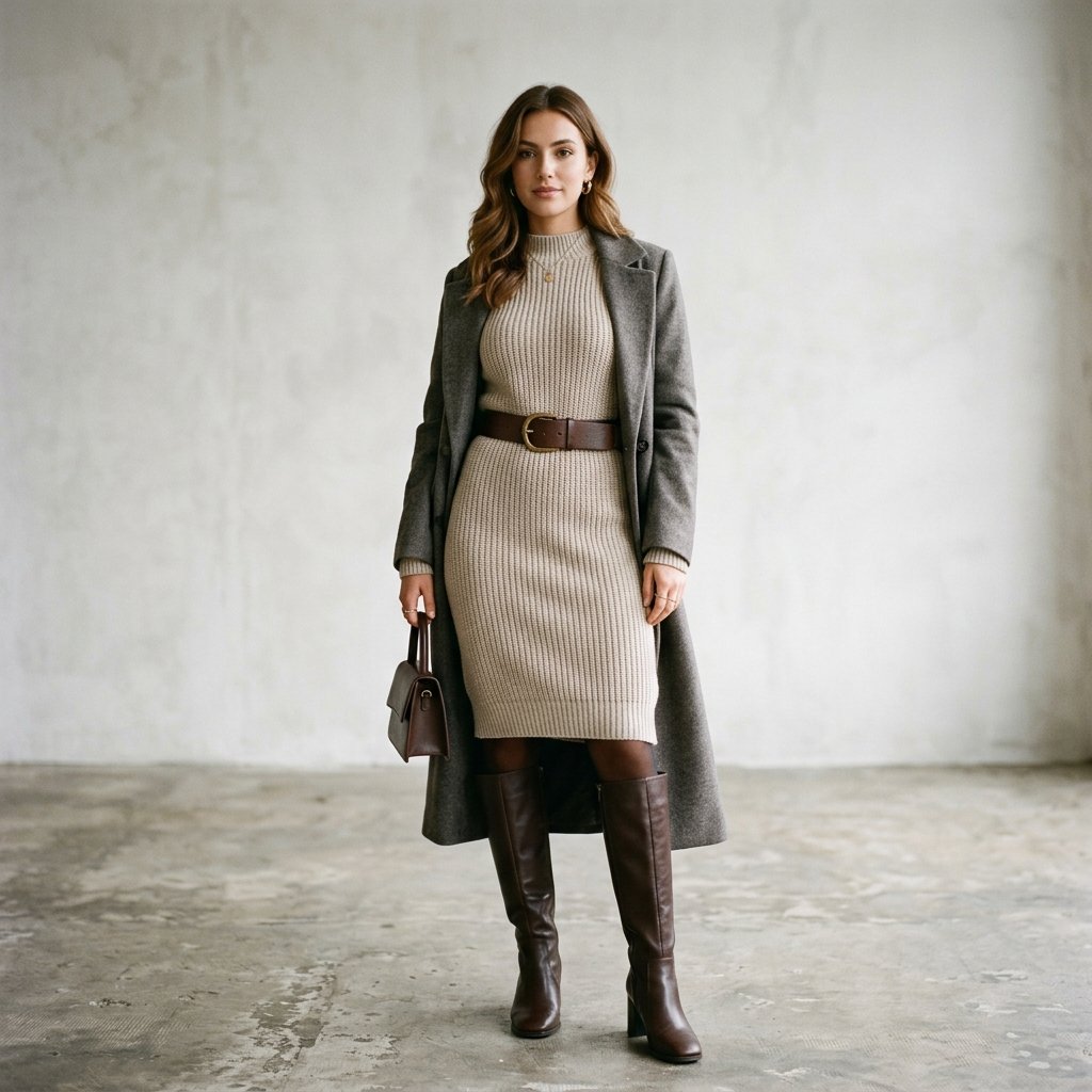 Knit Sweater Dress Ideas
