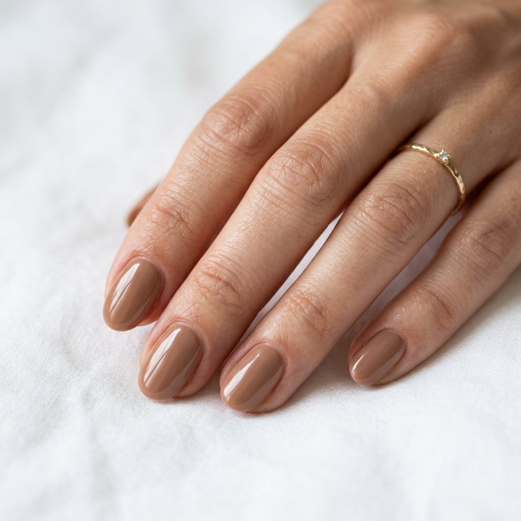 Latte Nails Brown Idea