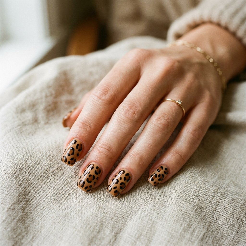 Animal Print September Nails Art Ideas