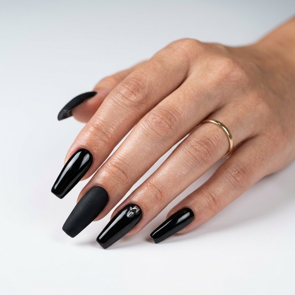 Long Black Nails Ideas