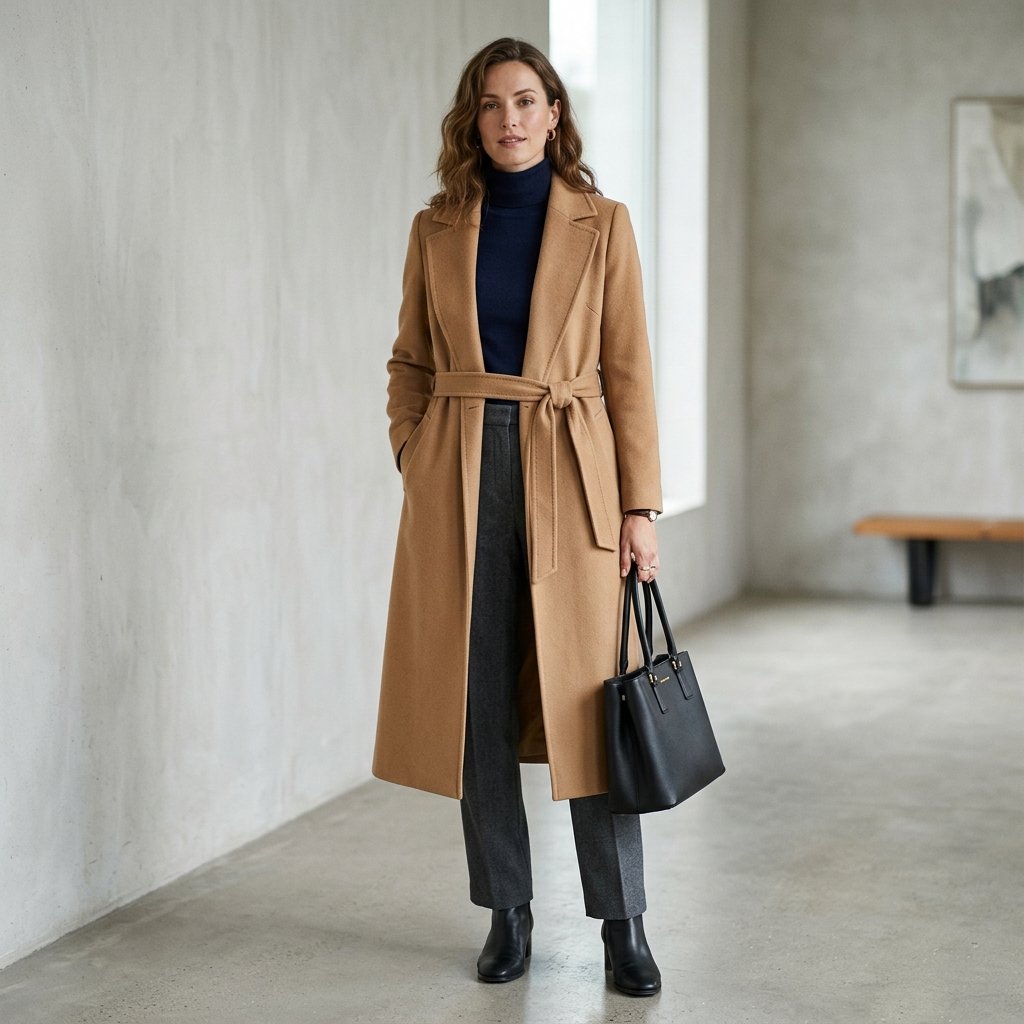 Long Coat Work Outfit Ideas