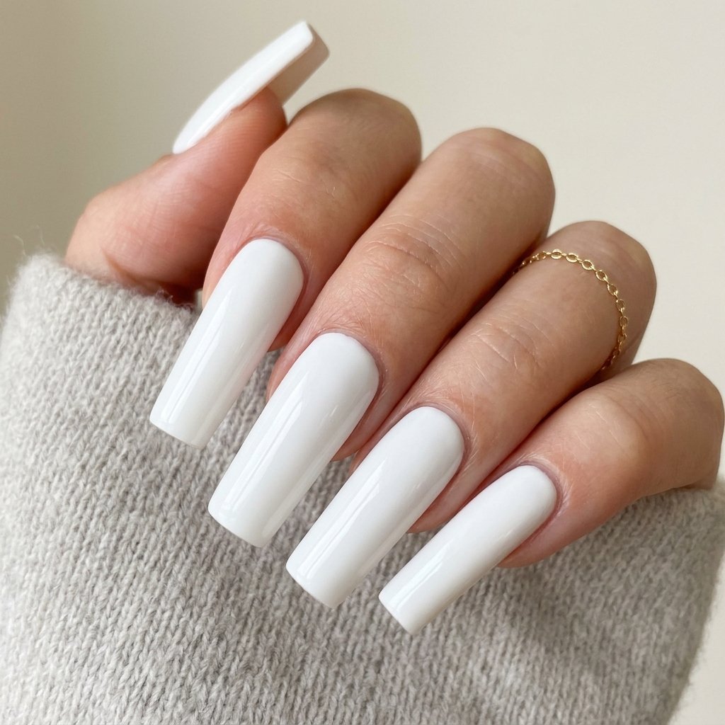 Long Nails White Ideas