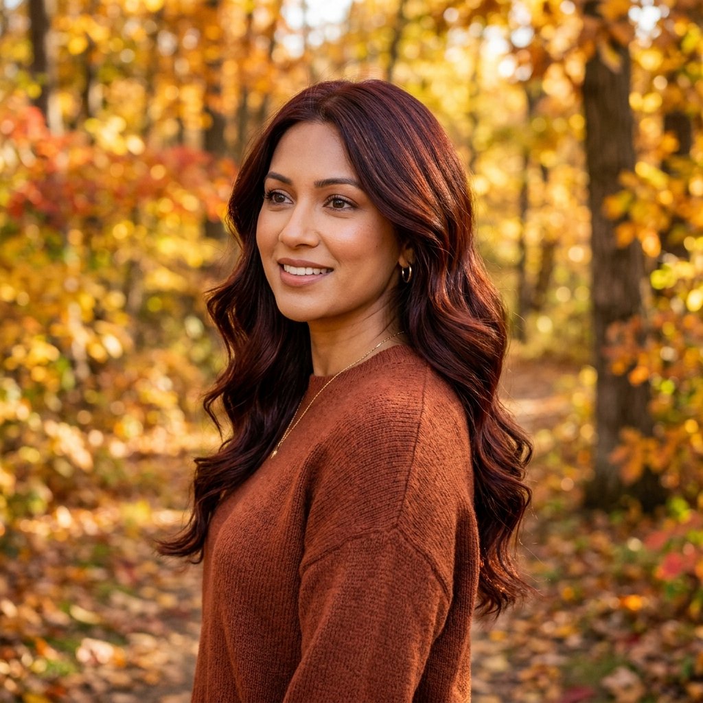 Rich Mahogany Fall Hair Color Trends Ideas
