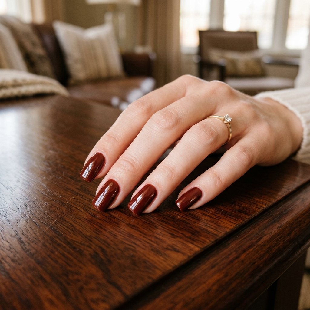 Mahogany Nail Color Ideas