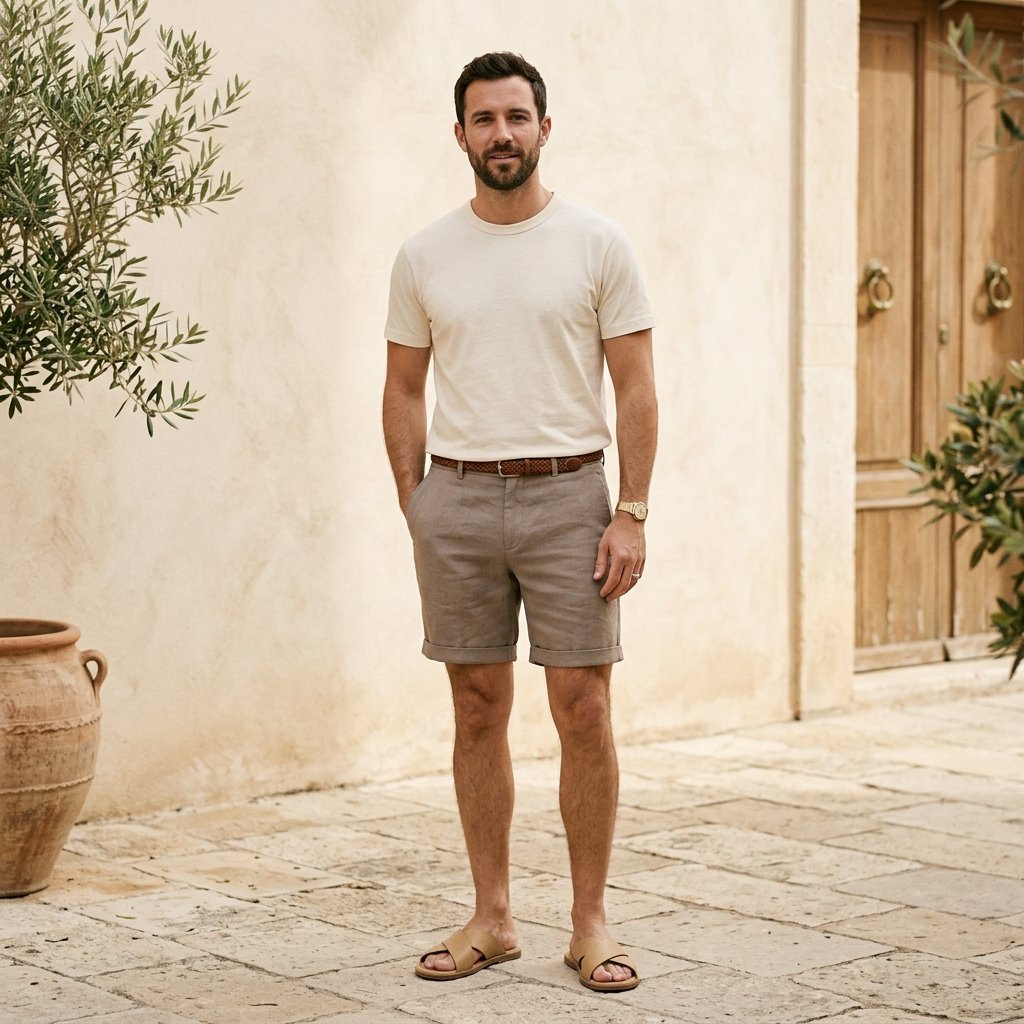 Neutral Toned casual summer outfits men Ideas