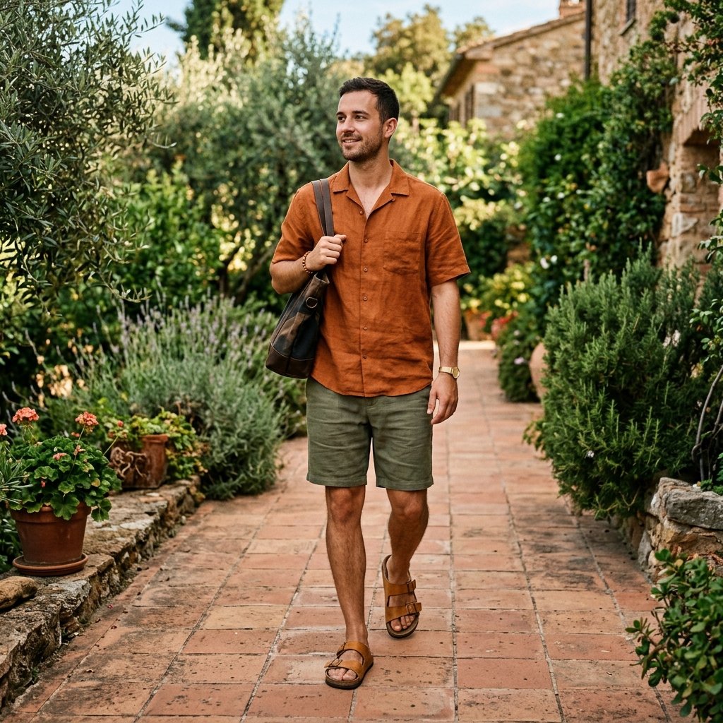 Earth Tone casual summer outfits men Ideas