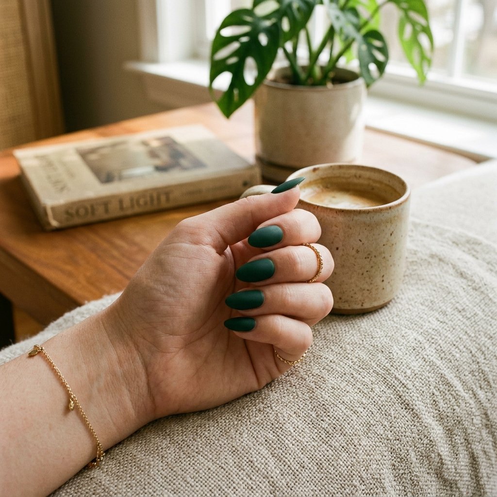 Matte Finish Nail Idea