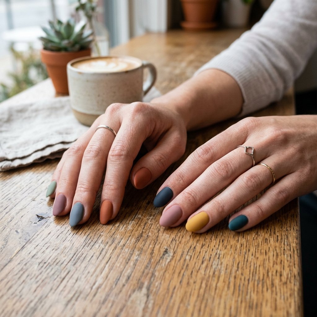 Matte Nail Colors Idea