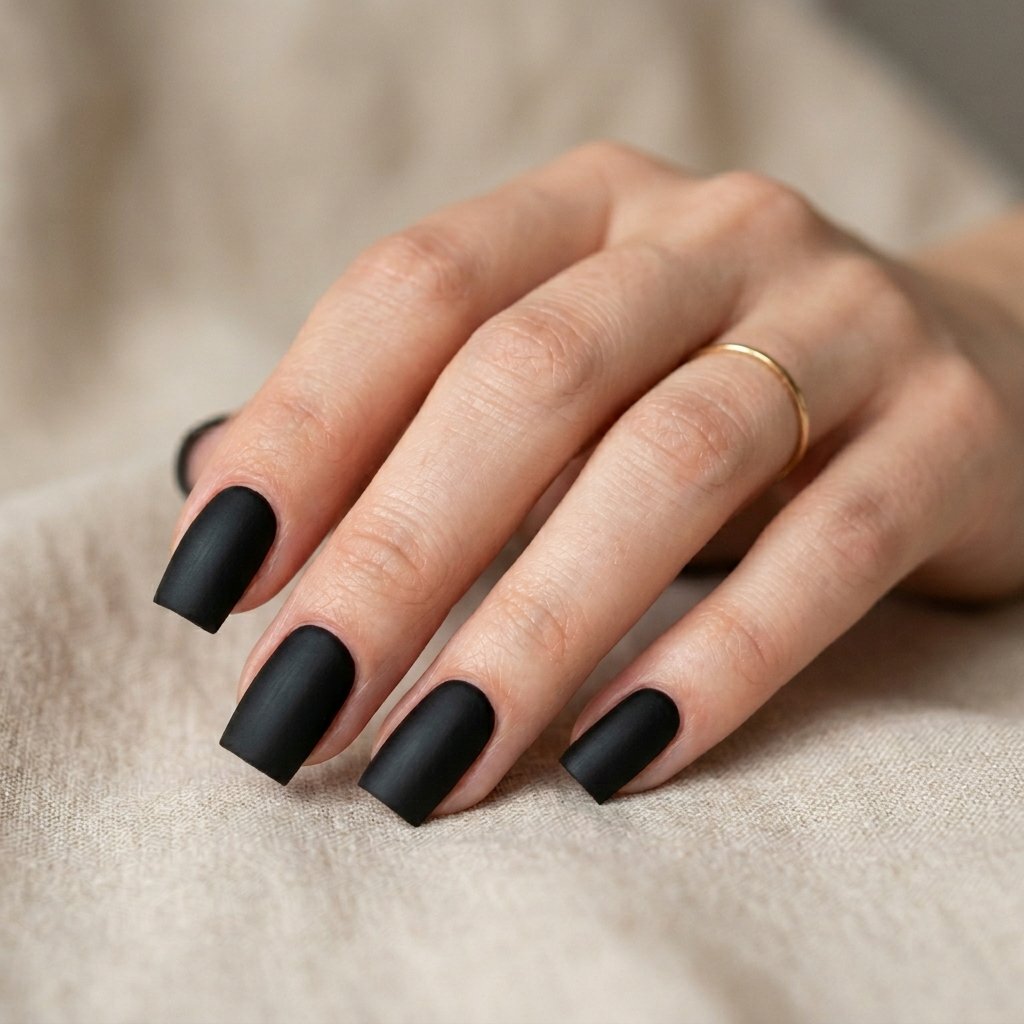Matte Nails Black Ideas