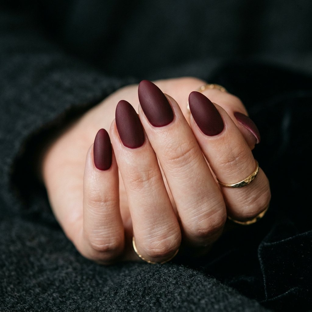 Matte Fall Nails Almond Ideas