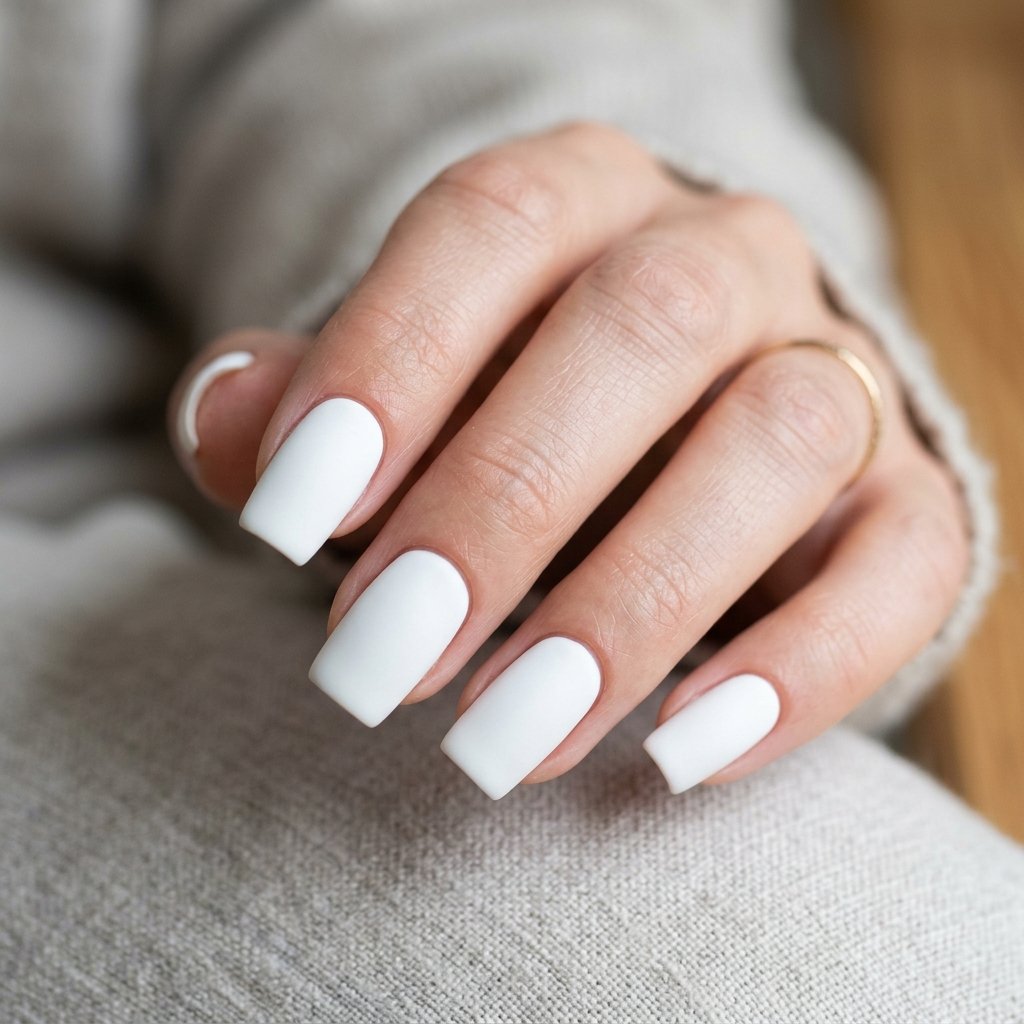 Matte Nails White Ideas
