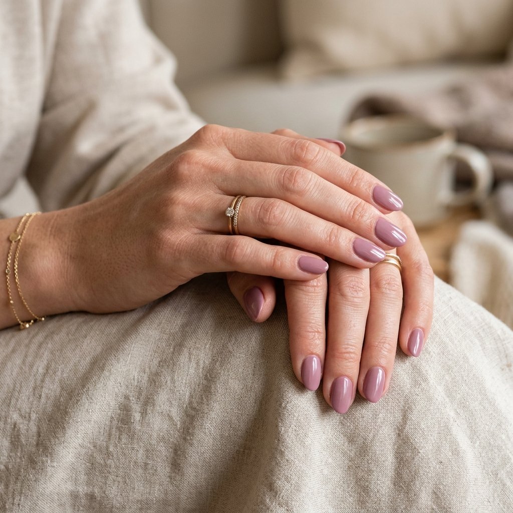 Mauve Nail Ideas