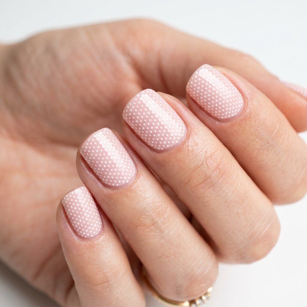 30 Nails Polka Dots Ideas: Creative Designs to Inspire Your Next Manicure 26 Micro Dot Nail Design