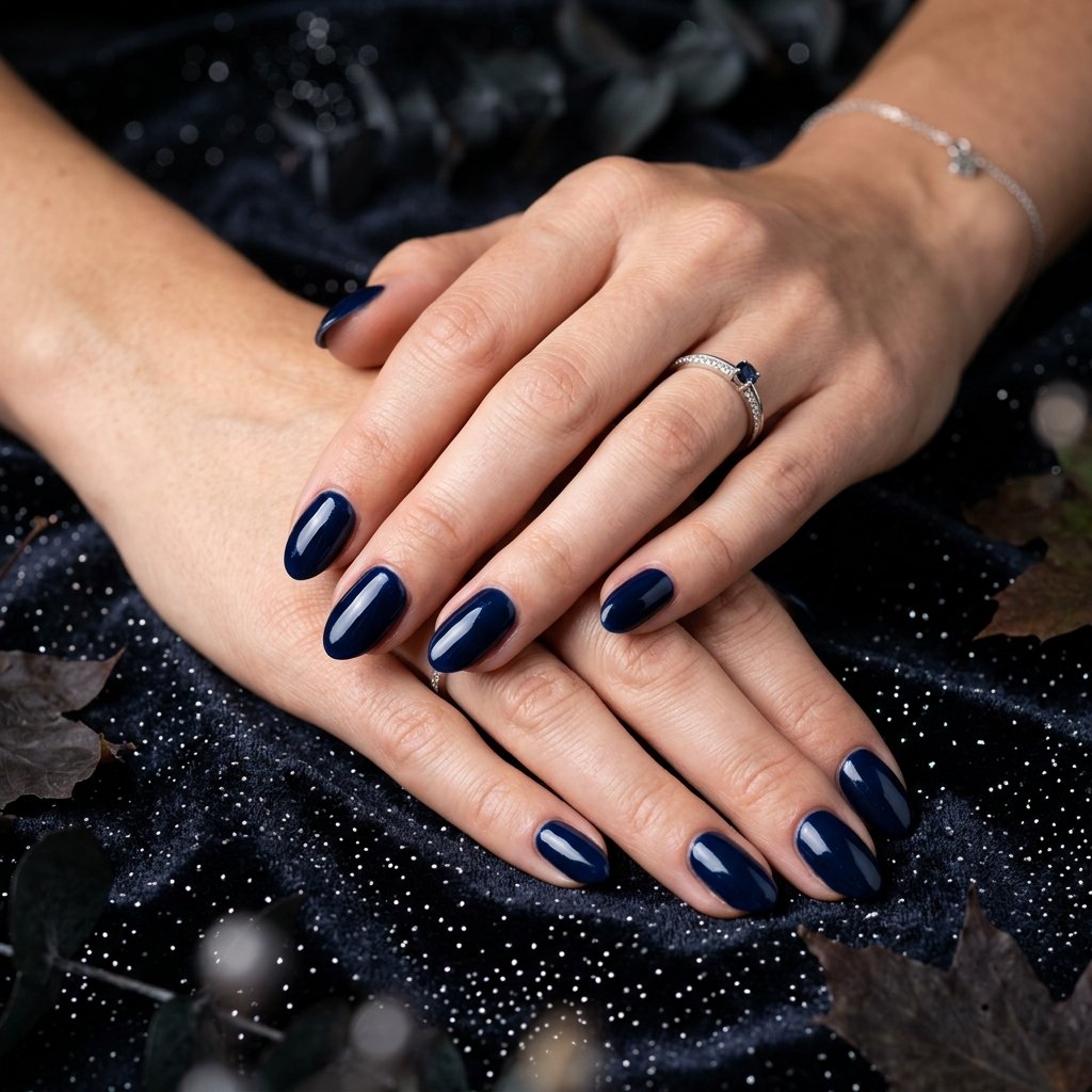 Midnight Navy Nail Ideas