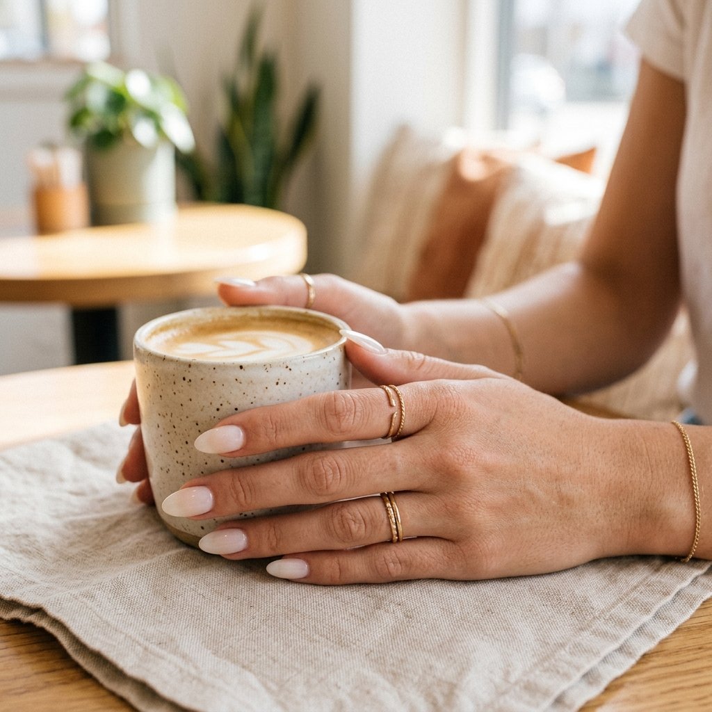 Milky White Nails Tendance Idea